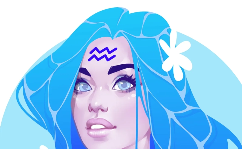 Aquarius woman eyes attraction